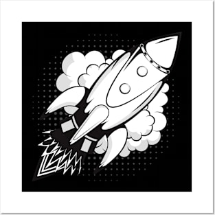 Rocketship Design Posters and Art